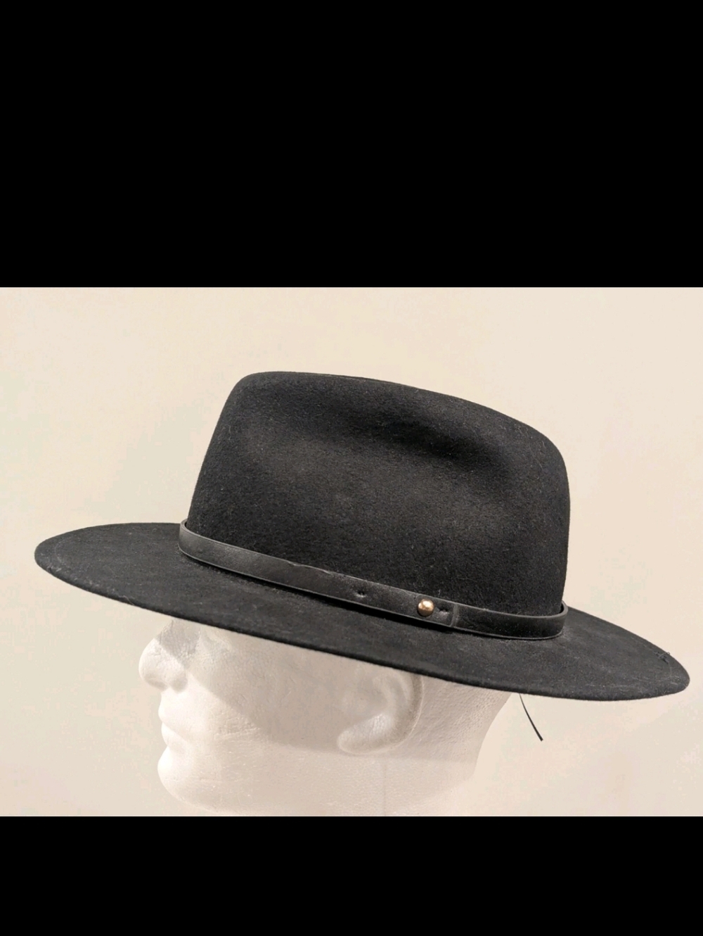 Free People Wool Hat Black Wide Brim Western Boho